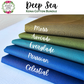 Kona Cotton Fabric Bundle: Deep Sea