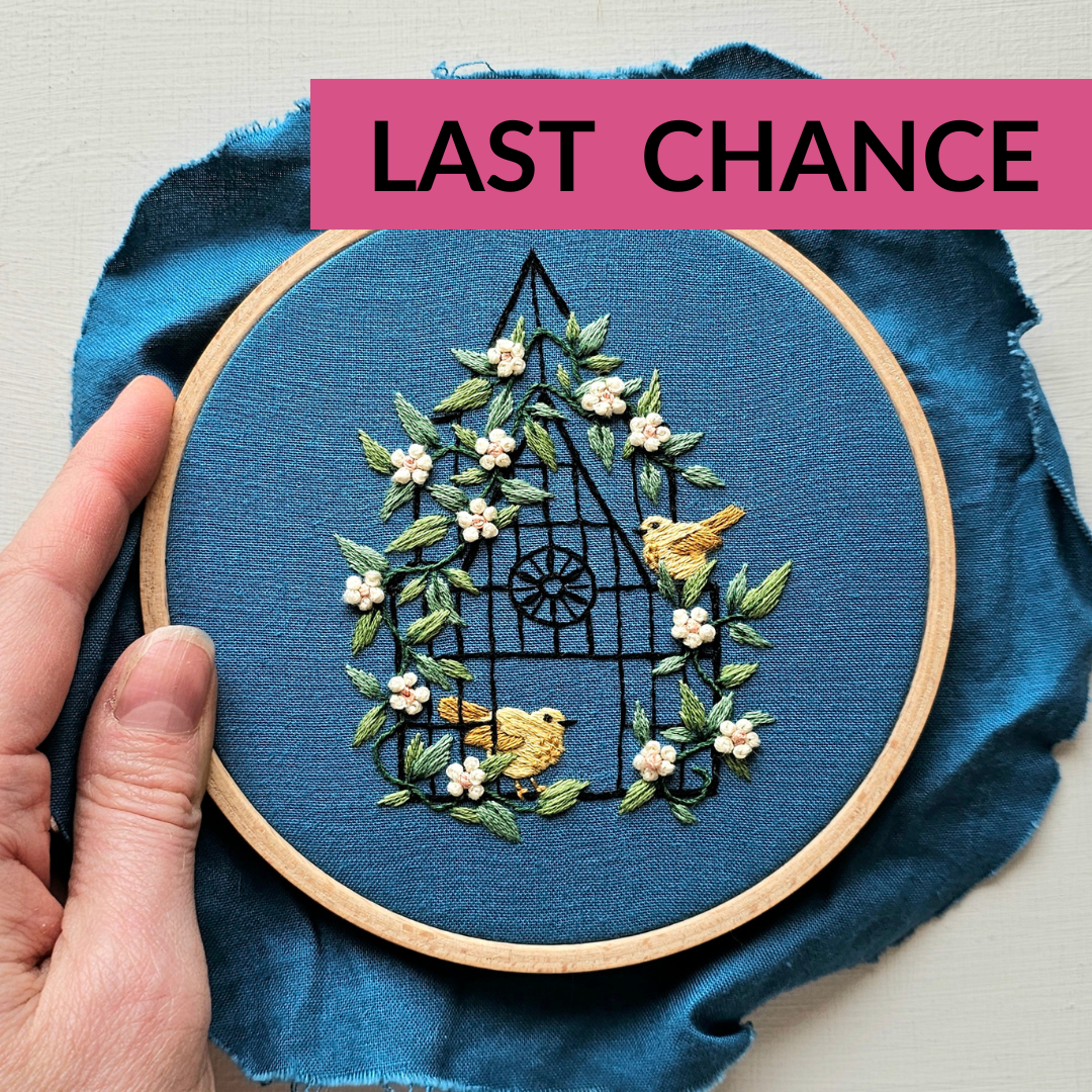 Fly Free Embroidery Kit