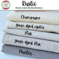 Essex Linen Blend Fabric Bundle: Rustic