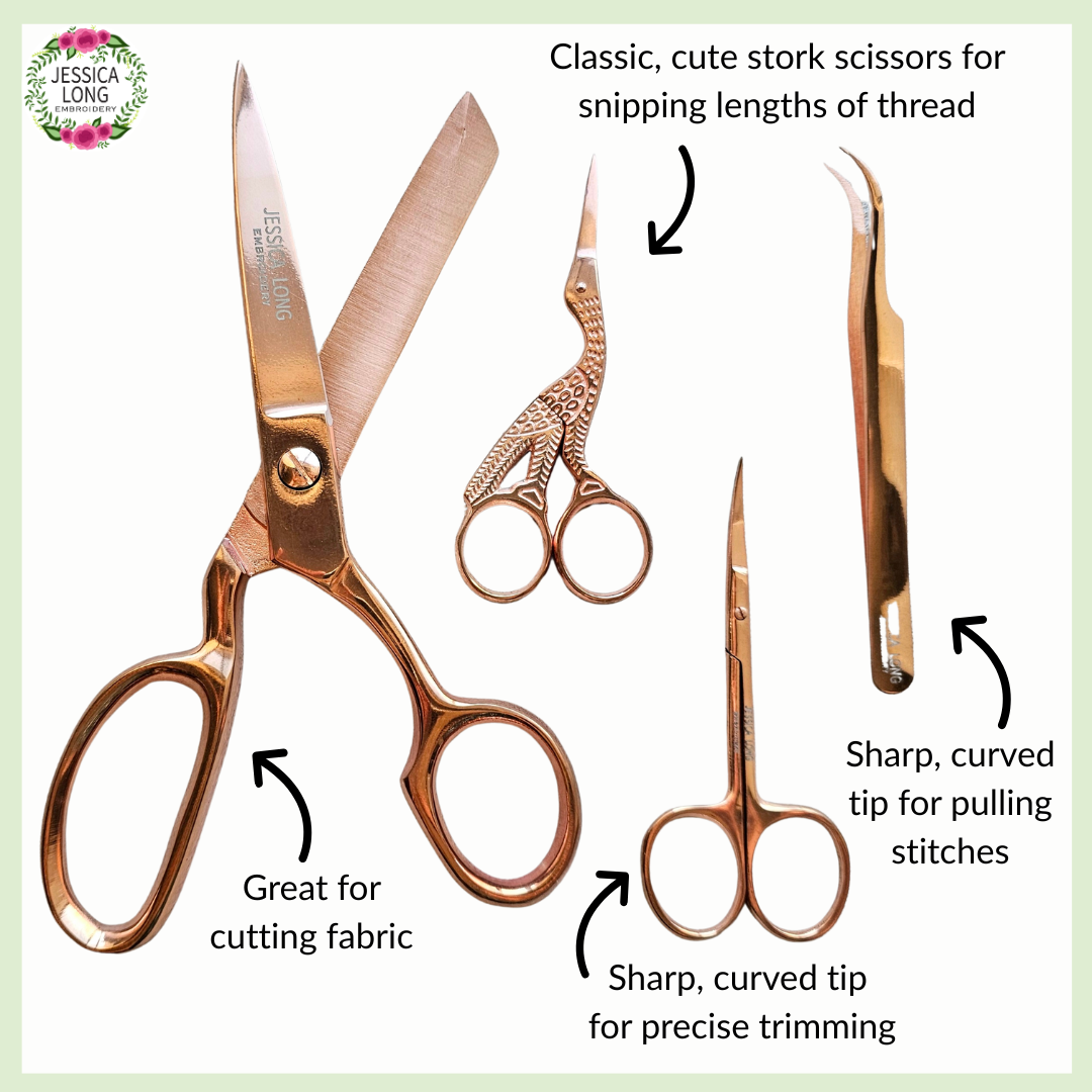 Embroidery Scissors Examples Essential Embroidery Scissors Gift Set (ON SALE!) – Jessica Long Embroidery