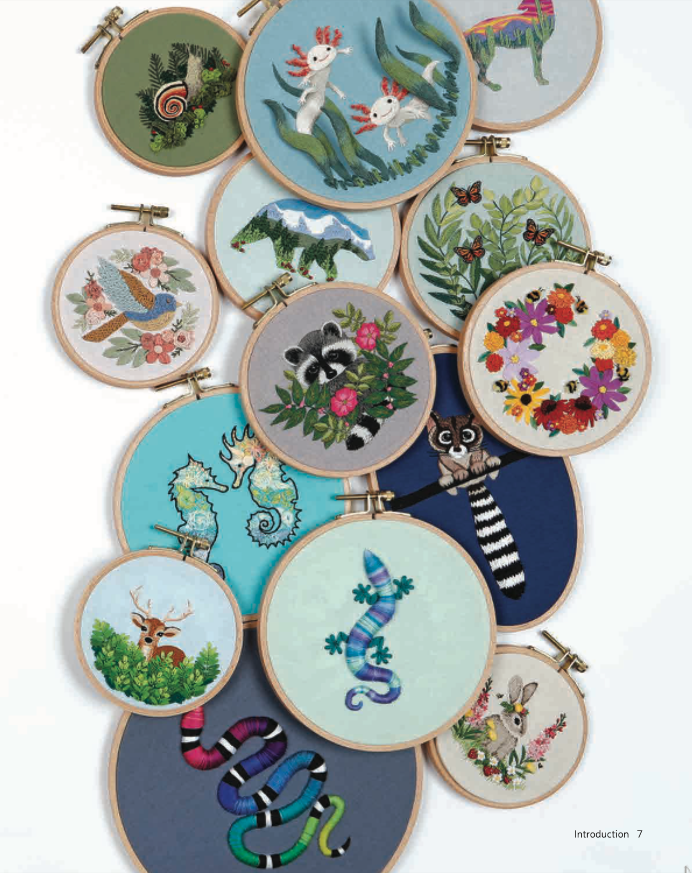 Embroidering Animals with Color and Texture