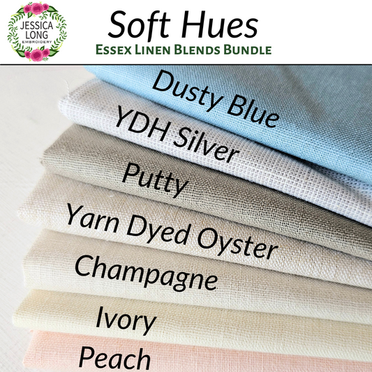 Essex Linen Blend Fabric Bundle: Soft Hues