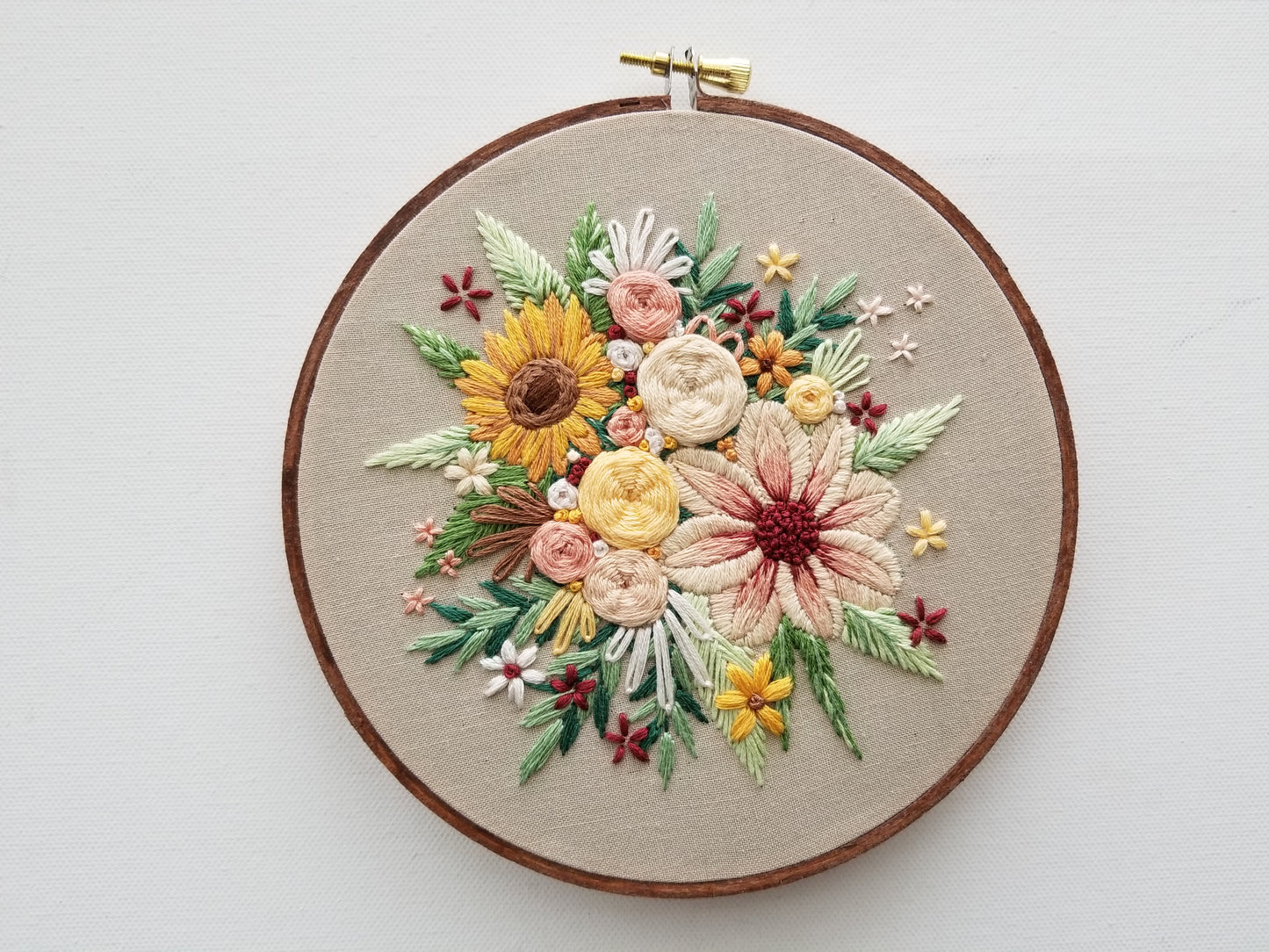 Floral Harvest Embroidery Pattern (PDF)