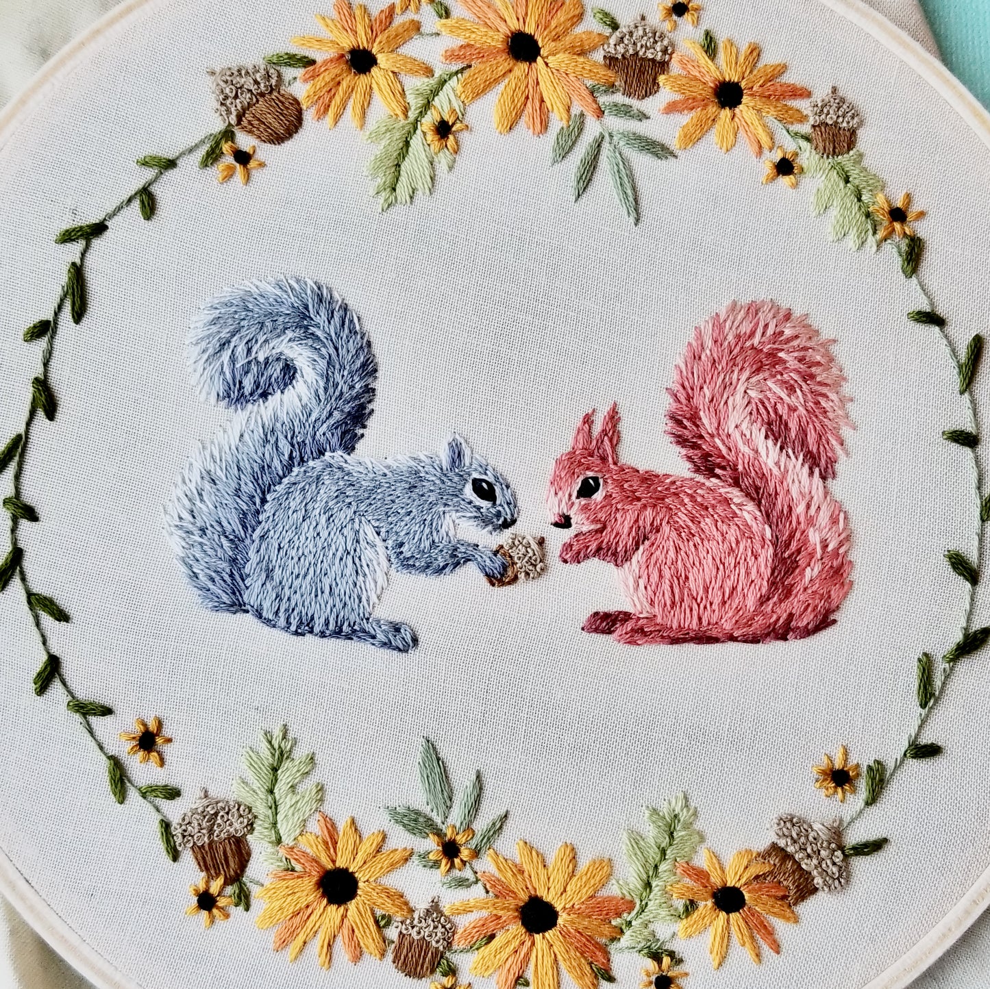 Squirrels Printed Fabric