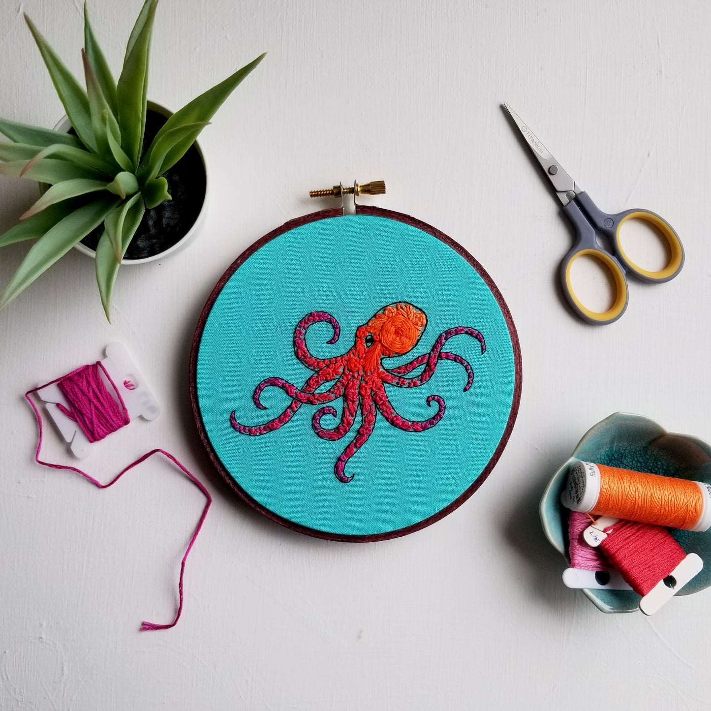 Pacific Octopus Embroidery Pattern (PDF)