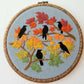Autumn Birds Printed Fabric