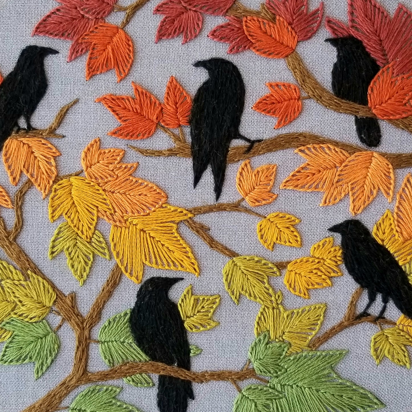 Autumn Birds Embroidery Pattern (PDF)