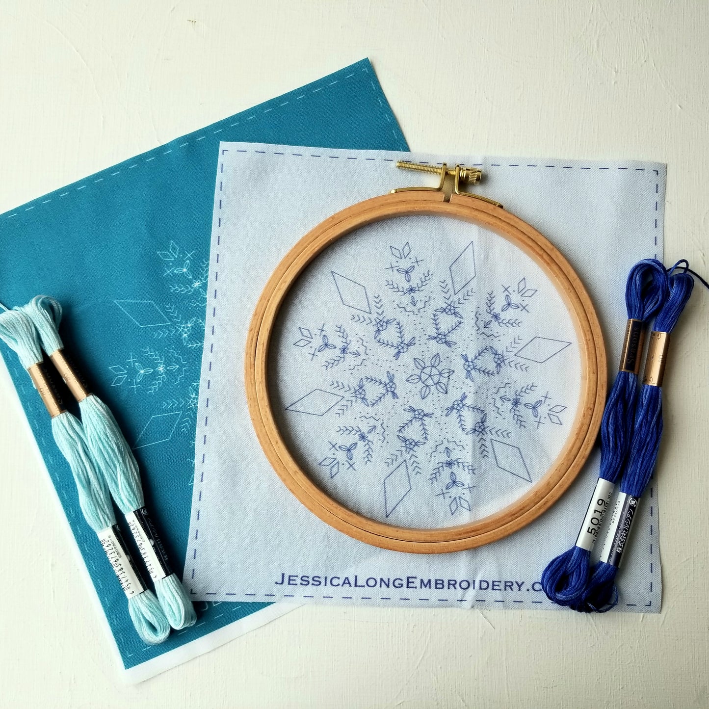 Snowflake Sampler Embroidery Kit