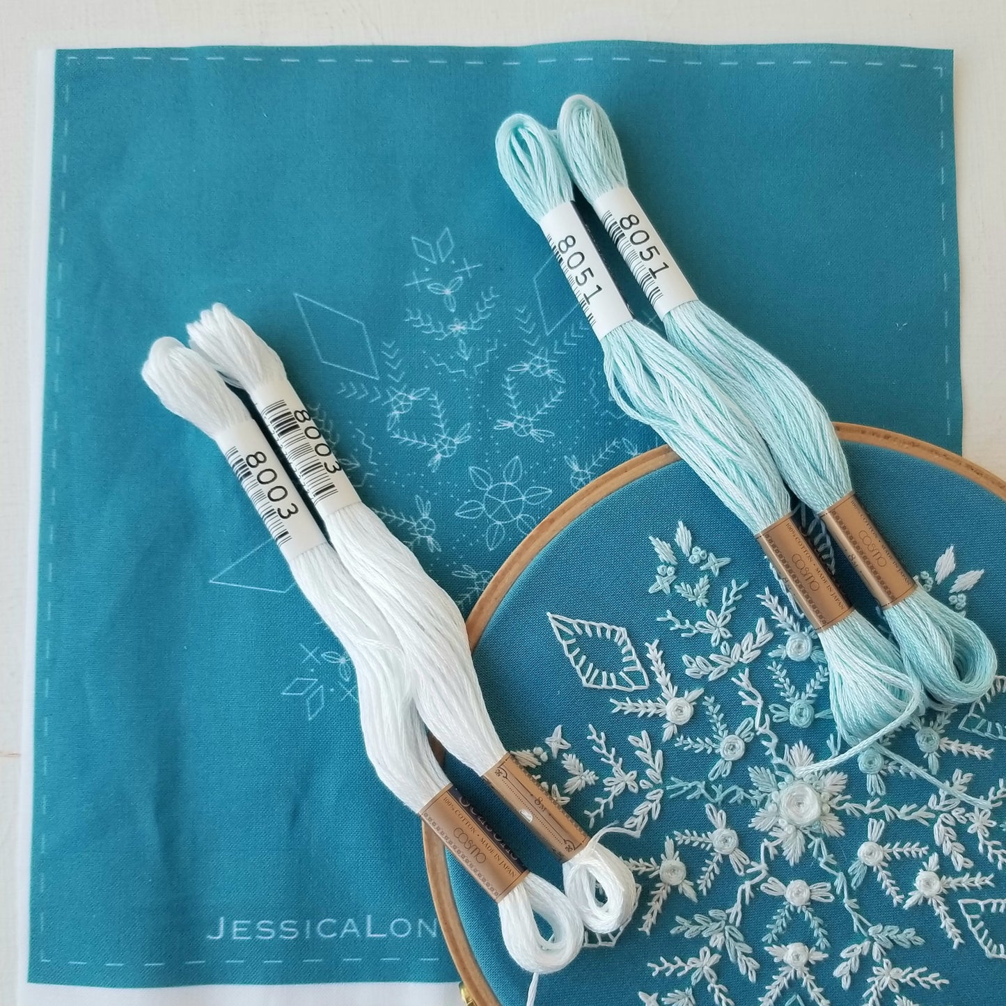 Snowflake Sampler Embroidery Kit