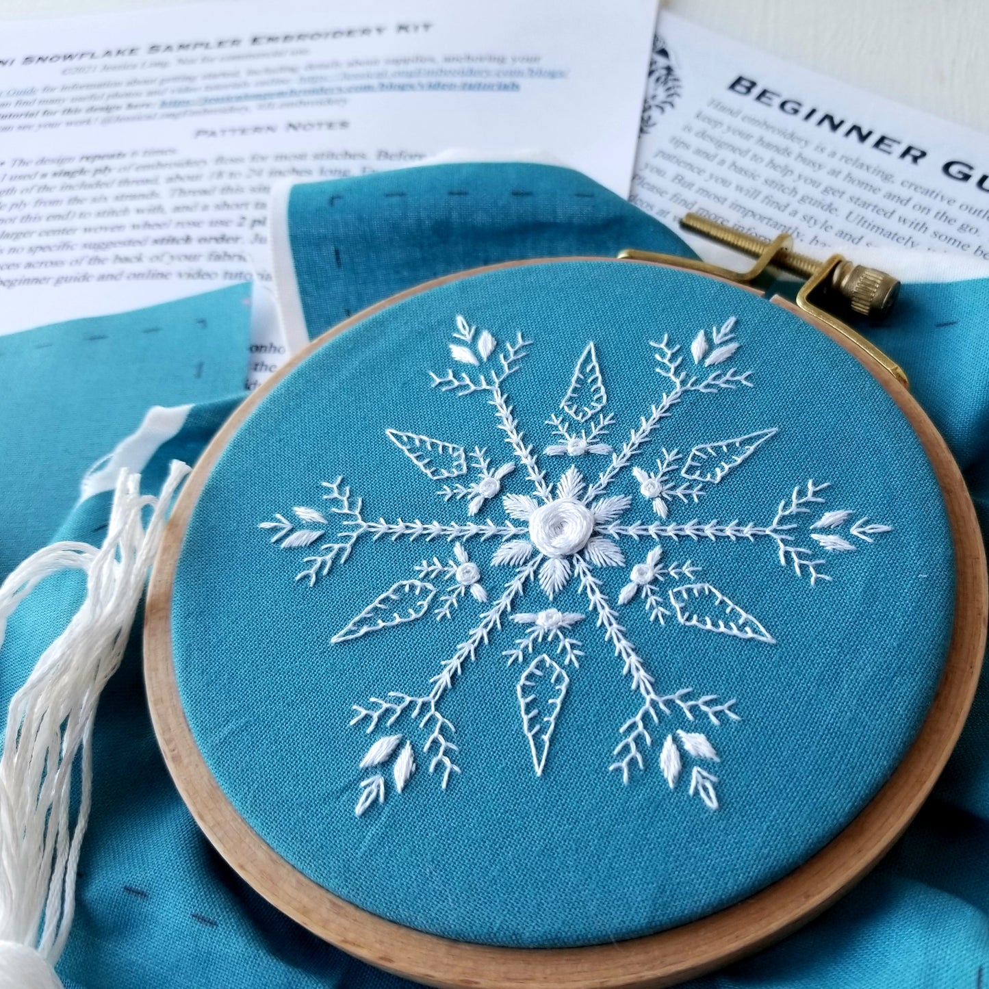 Mini Snowflake Sampler Embroidery Kit