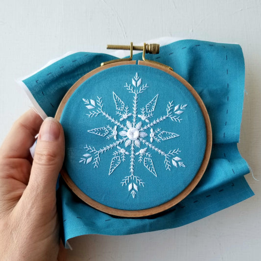 Mini Snowflake Sampler Embroidery Kit