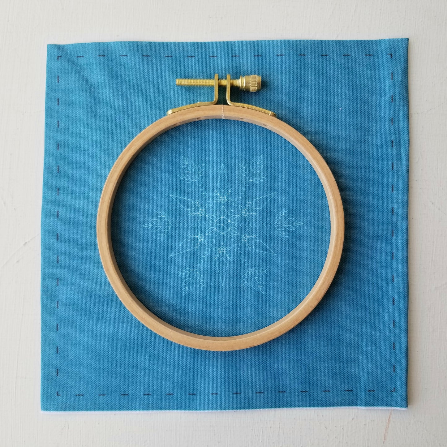 Mini Snowflake Sampler Printed Fabric
