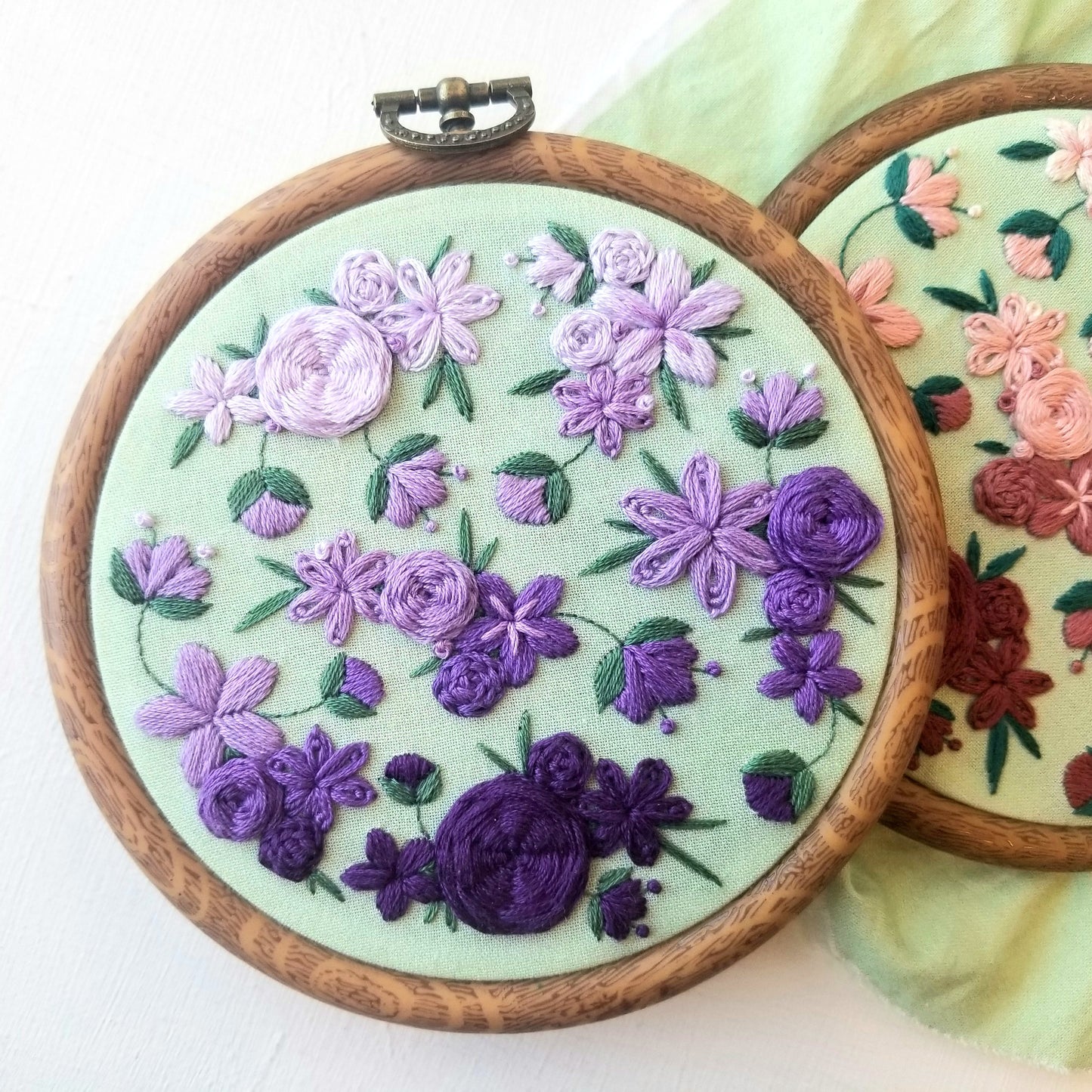 Blushing Blooms Embroidery Pattern (PDF)