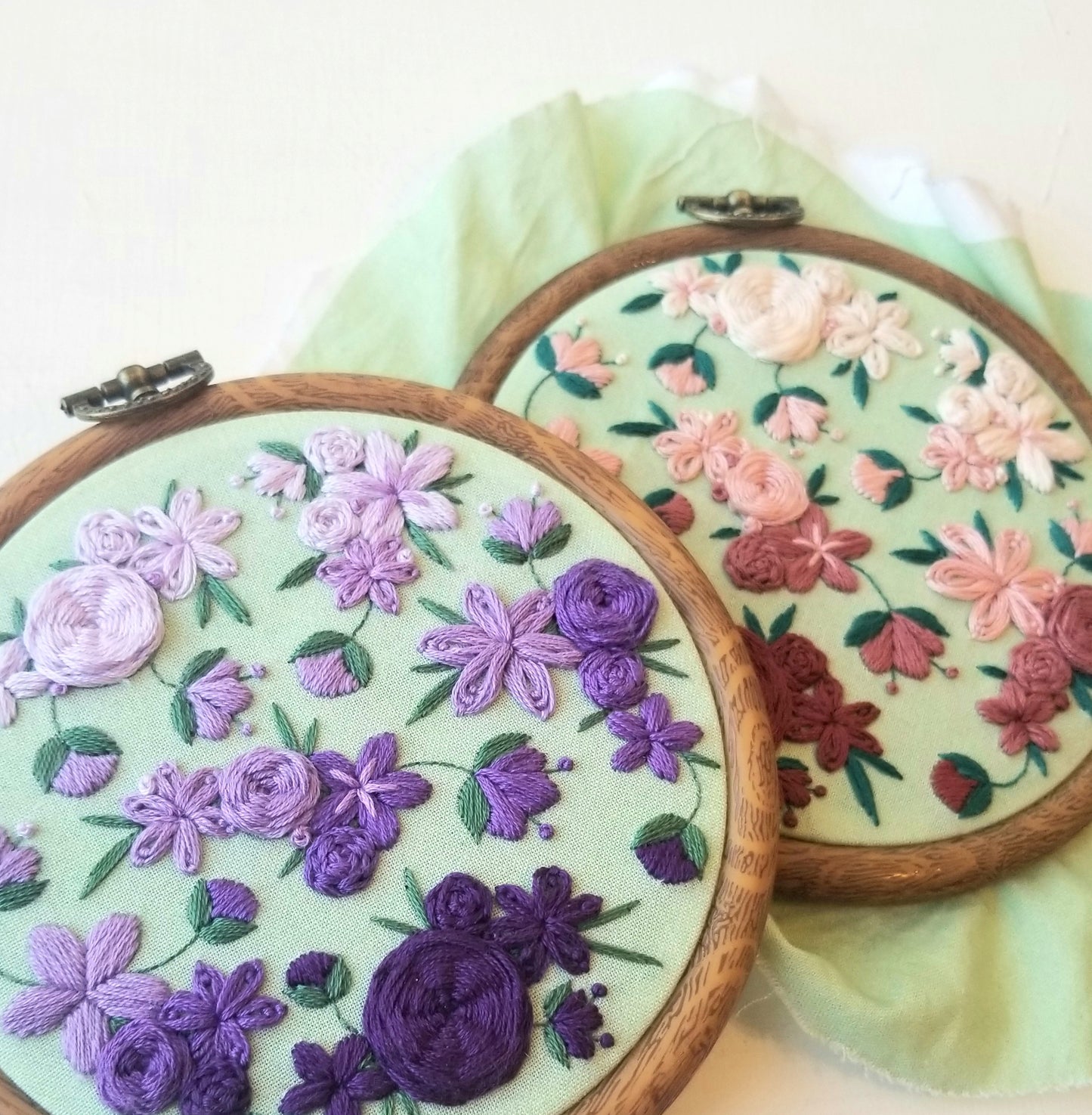 Blushing Blooms Embroidery Kit