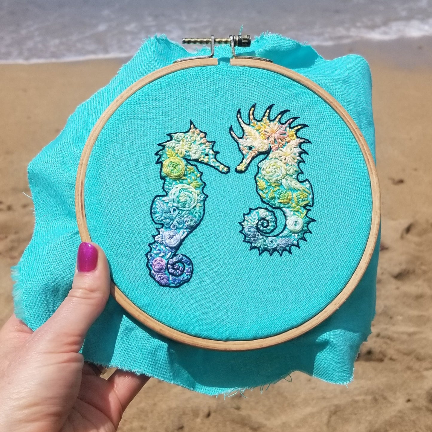 Seahorses Embroidery Pattern (PDF)