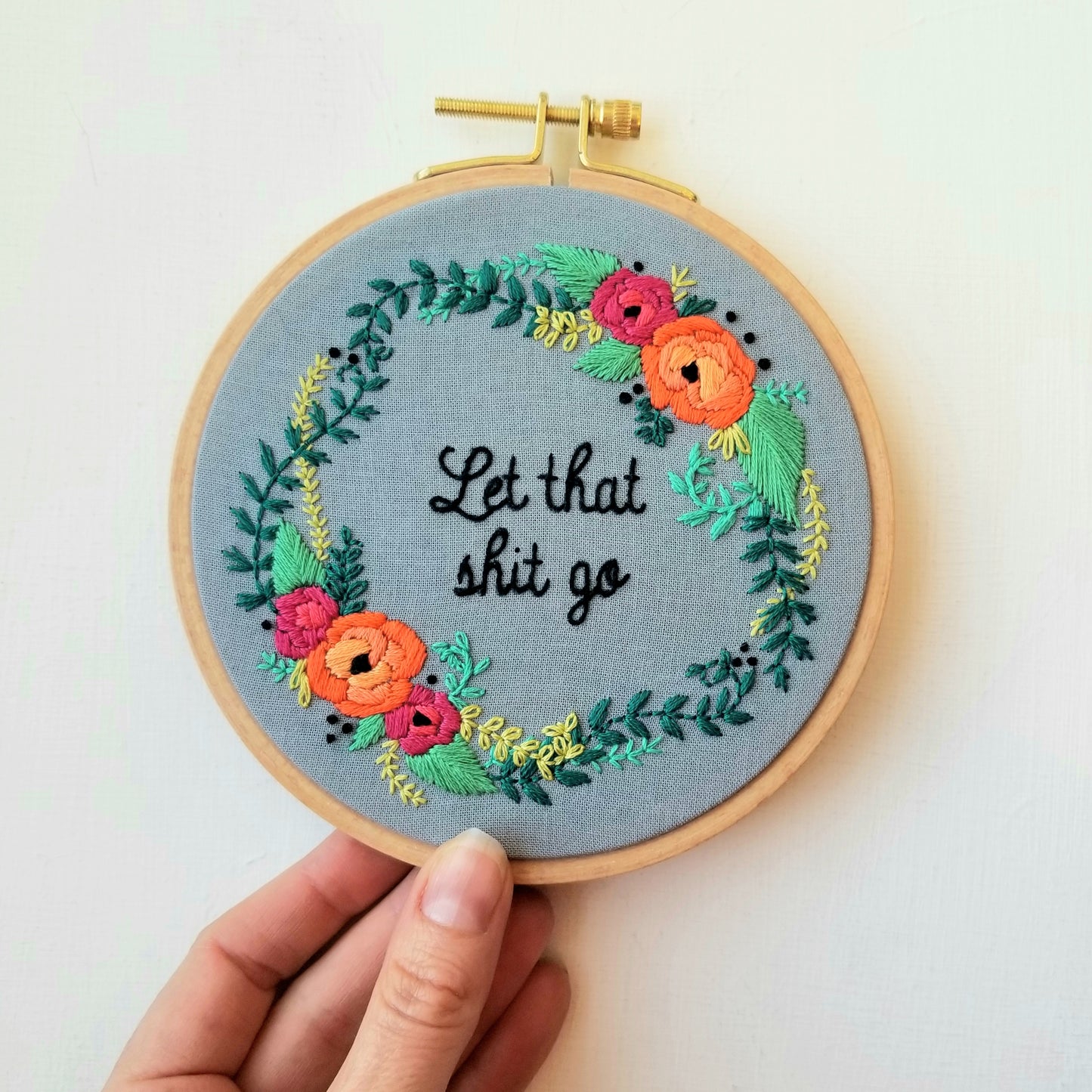 "Let that $h!t go" Embroidery Kit