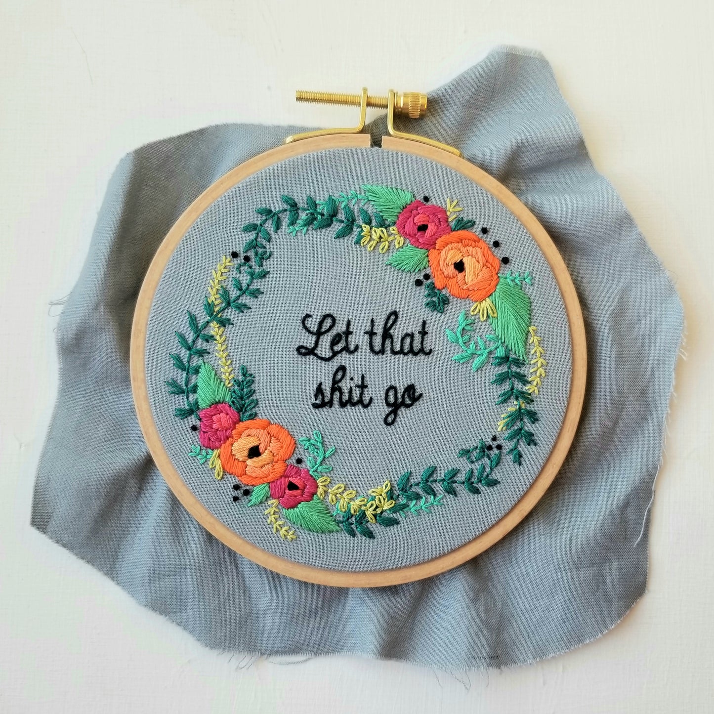 "Let that $h!t go" Embroidery Kit