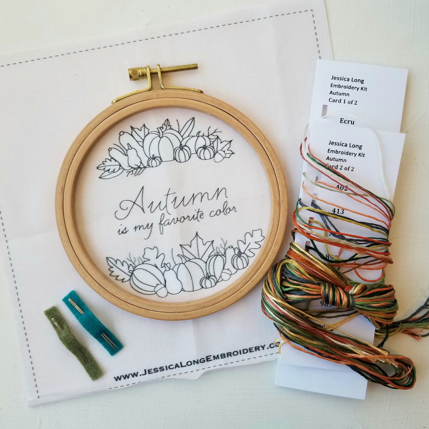 Autumn Colors Embroidery Kit