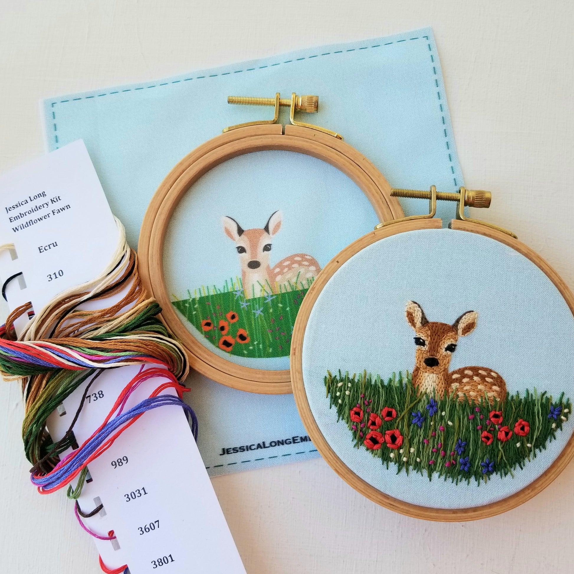 Jessica Long Embroidery Kit Fennec Fox - The Websters