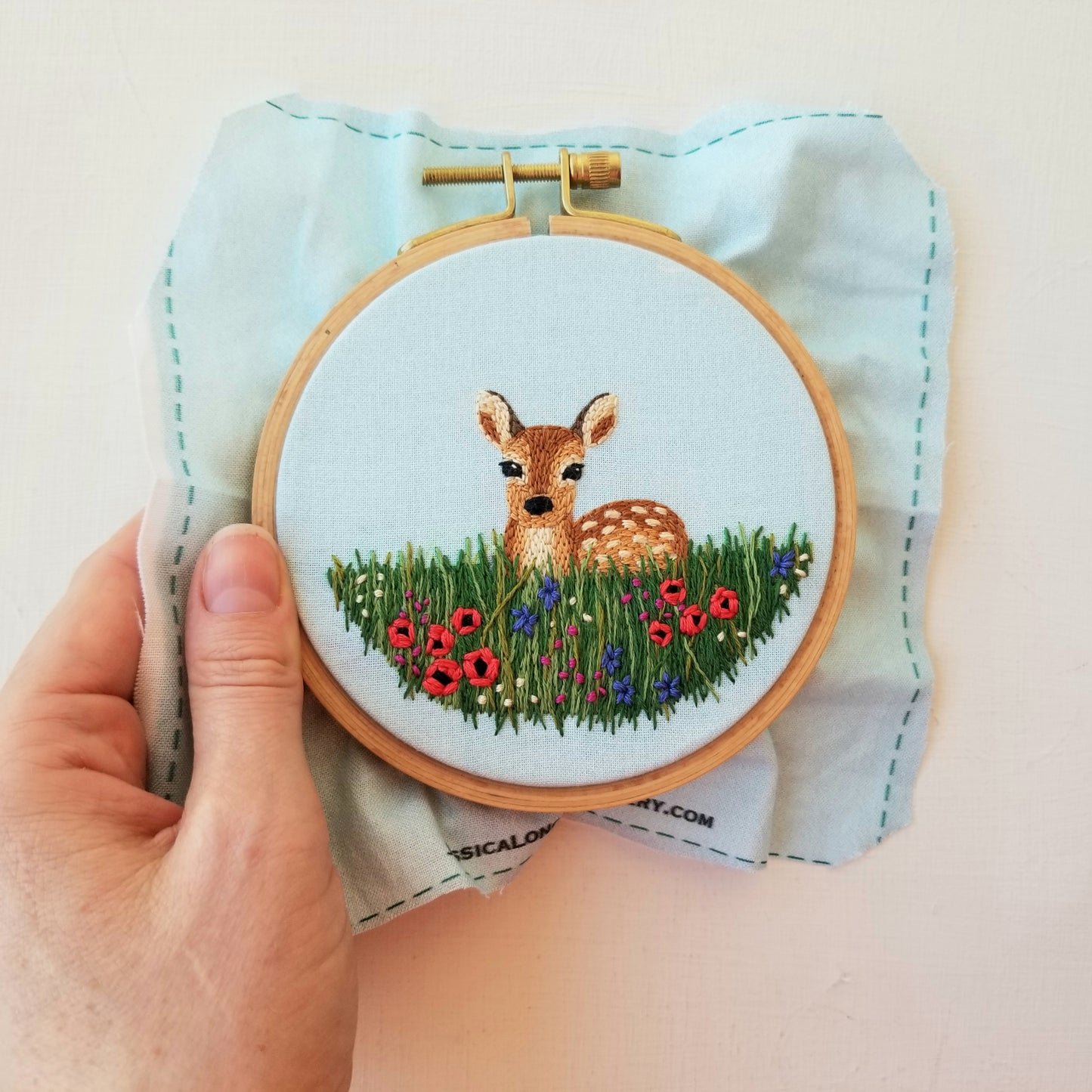 Wildflower Fawn Embroidery Kit