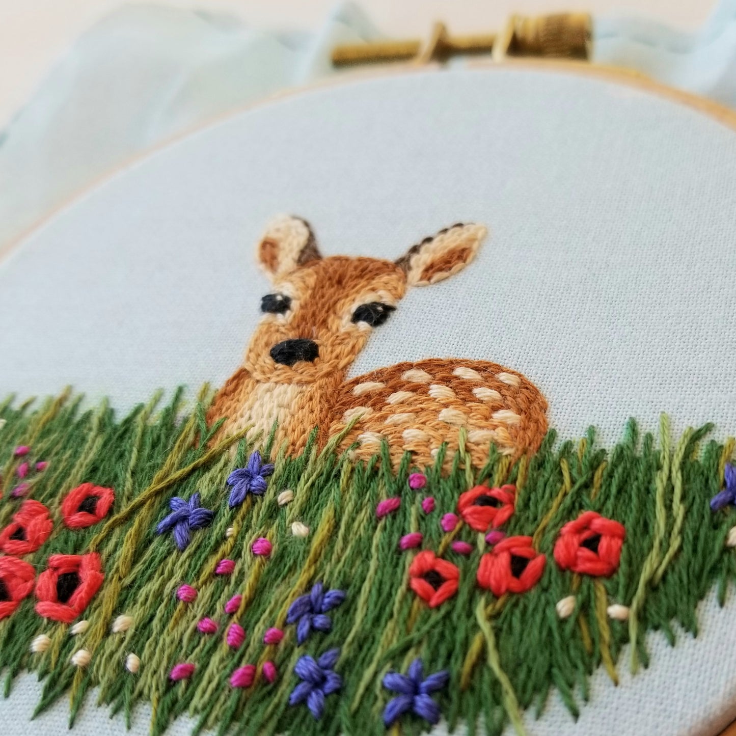 Wildflower Fawn Embroidery Kit