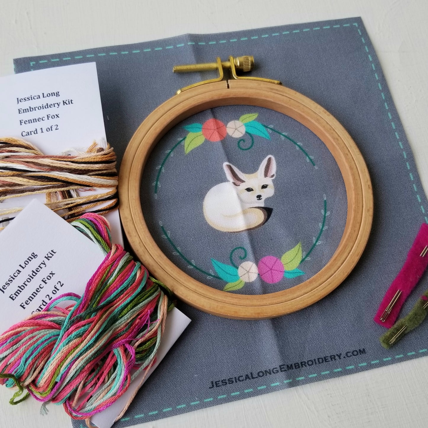 Fennec Fox Embroidery Kit