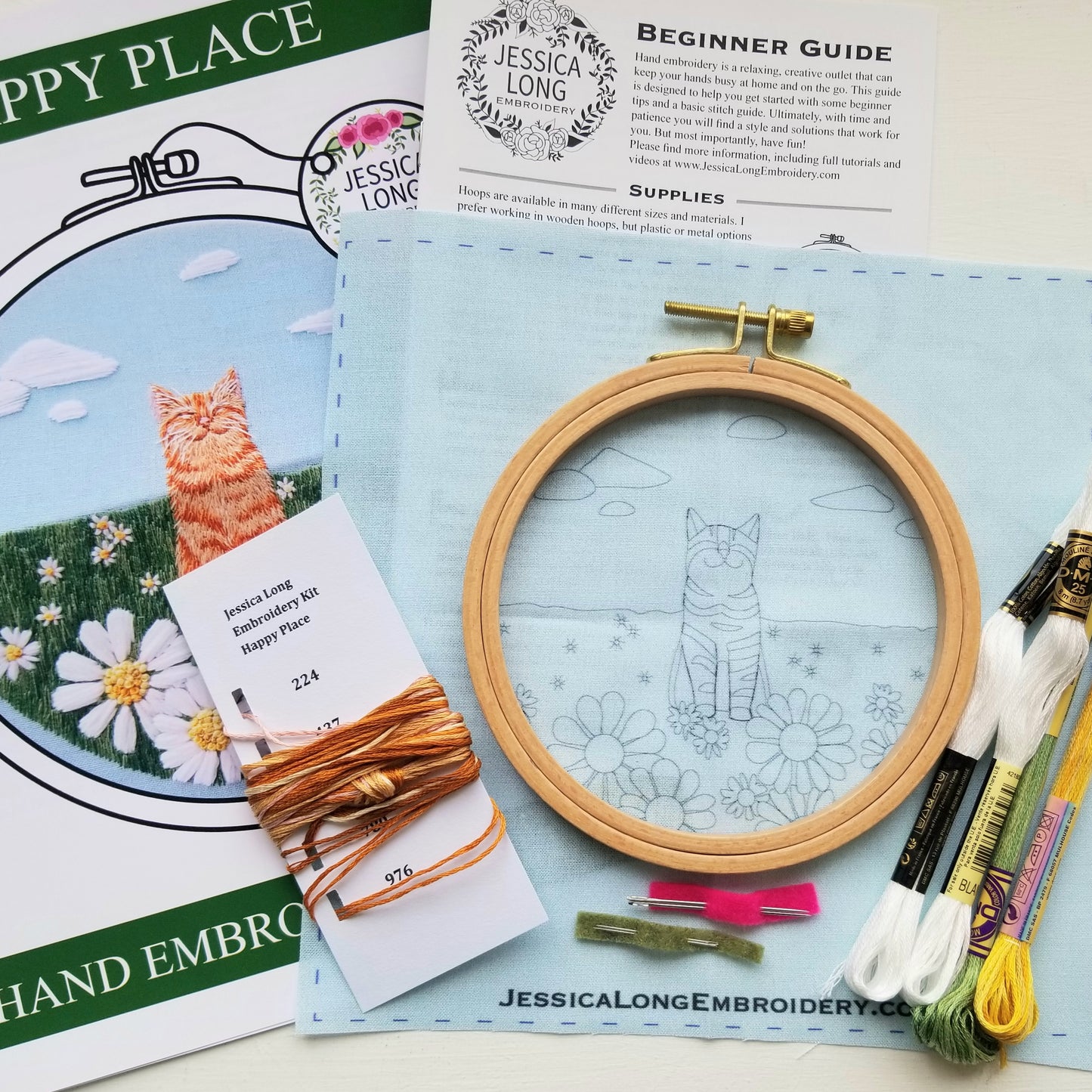 Happy Place Embroidery Kit