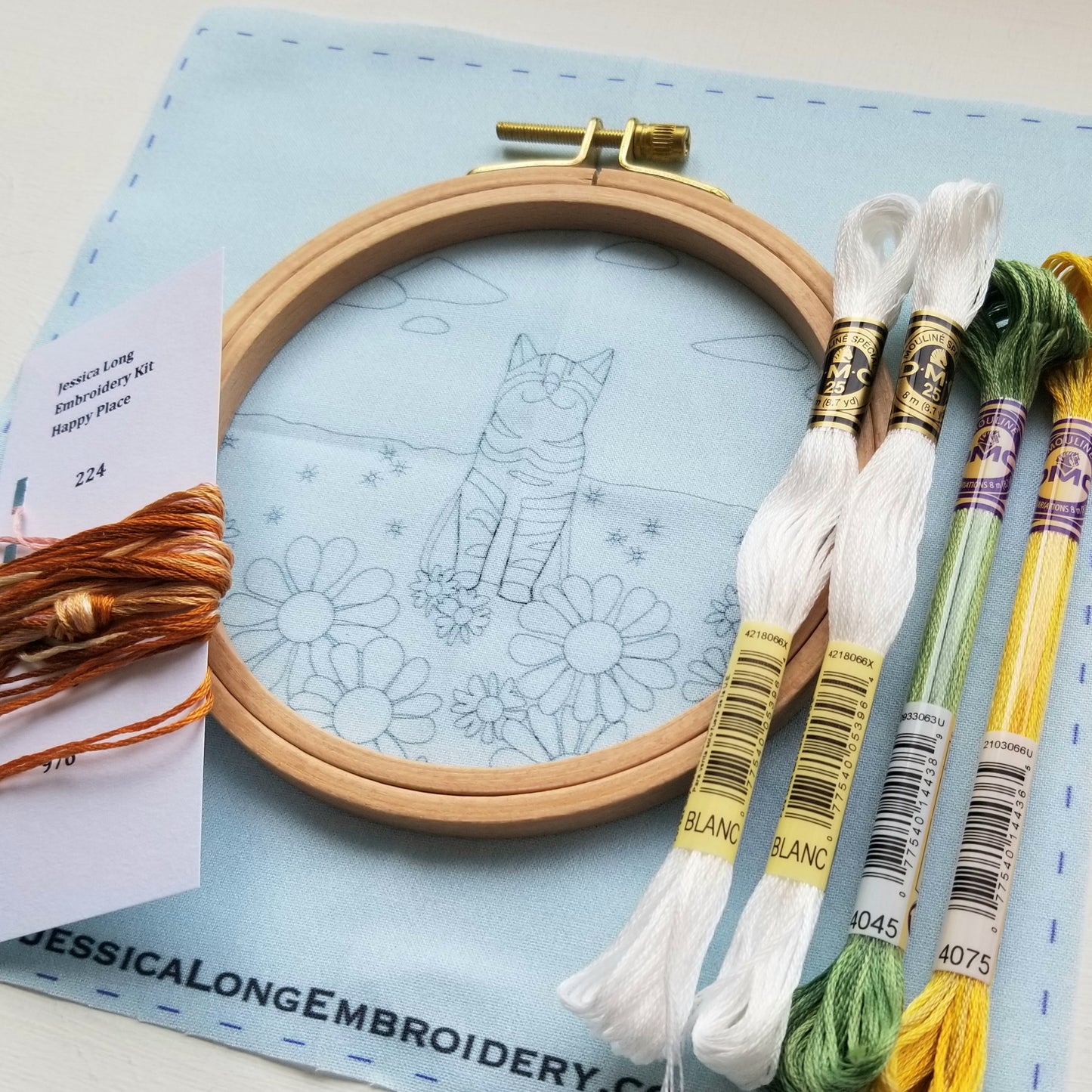 Happy Place Embroidery Kit