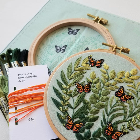 ANLNANGJP 4 Pack Embroidery Starter Kit for Beginners