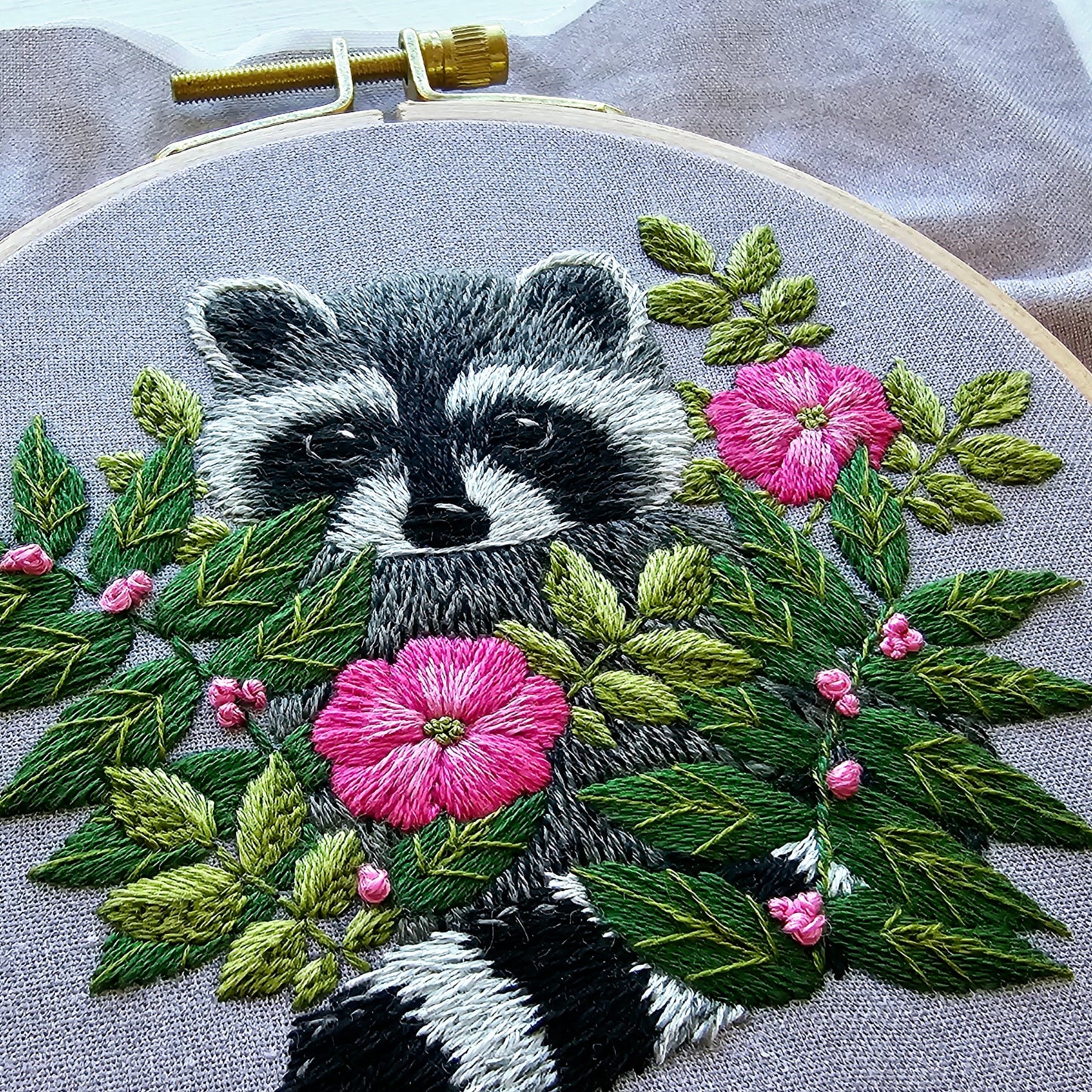 Raccoon Embroidery Pattern (PDF)