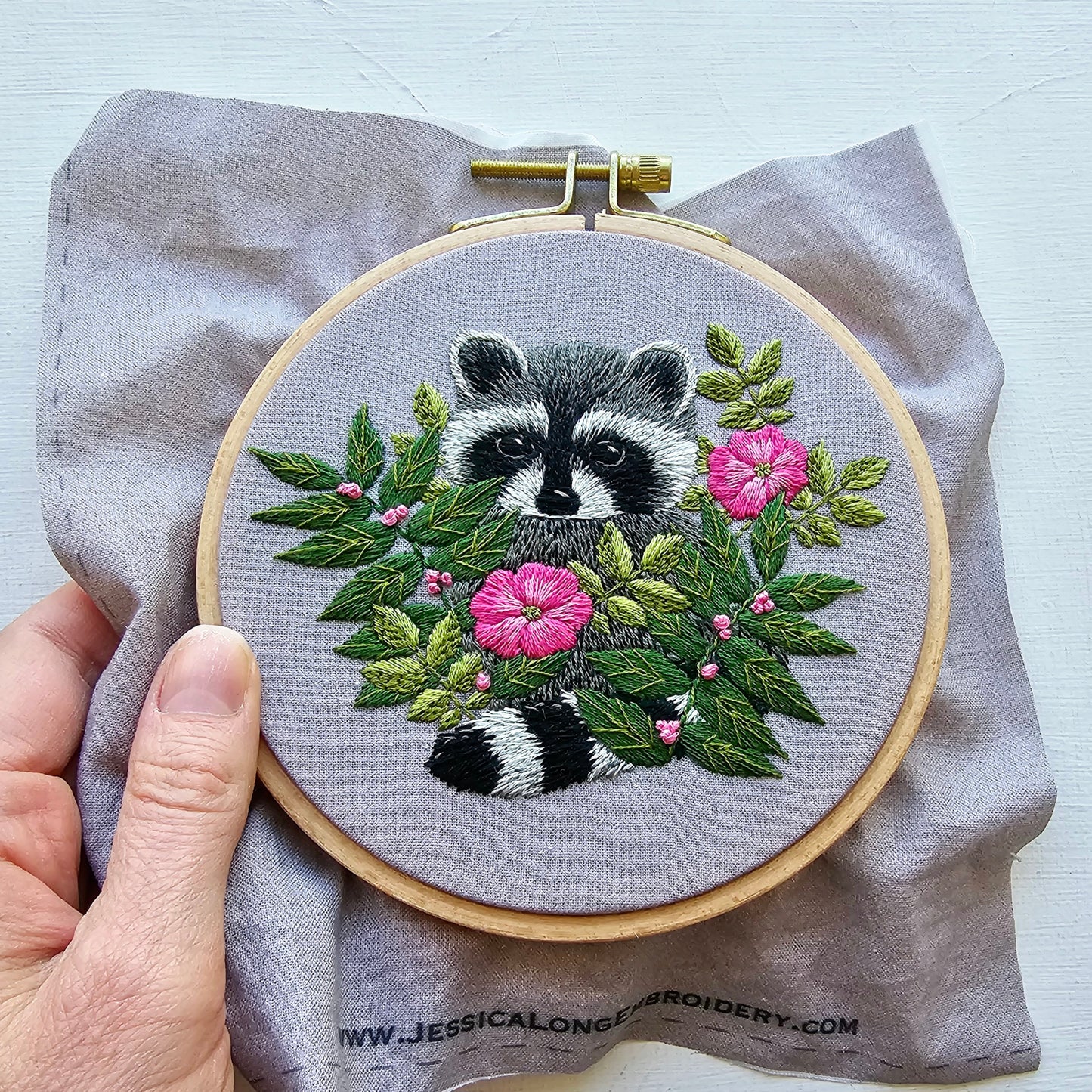 Raccoon Embroidery Pattern (PDF)