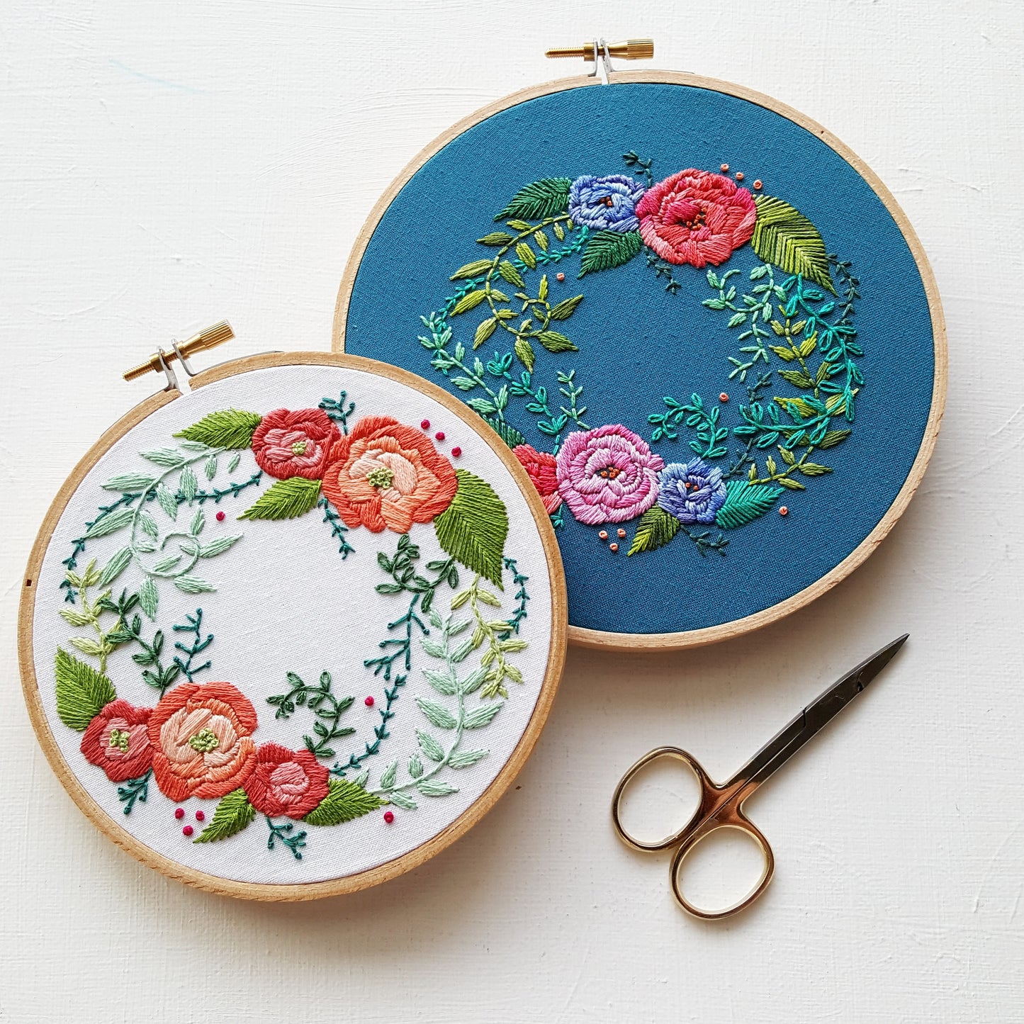 Delicate Roses Embroidery Pattern (PDF)