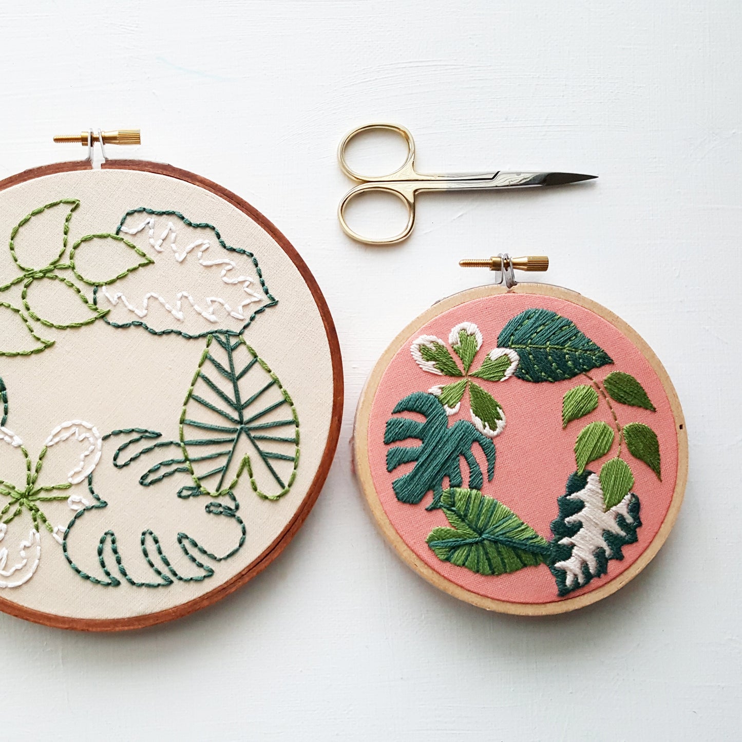 Tropical Plants Hand Embroidery Pattern (PDF)