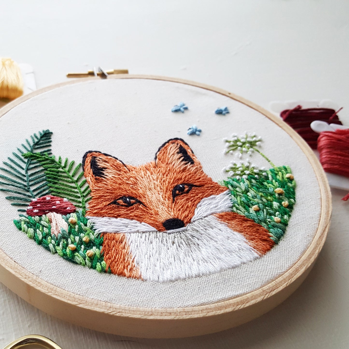 Little Fox Embroidery Pattern (PDF)