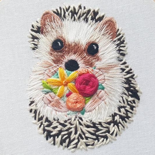 Hedgehog Embroidery Pattern (PDF)