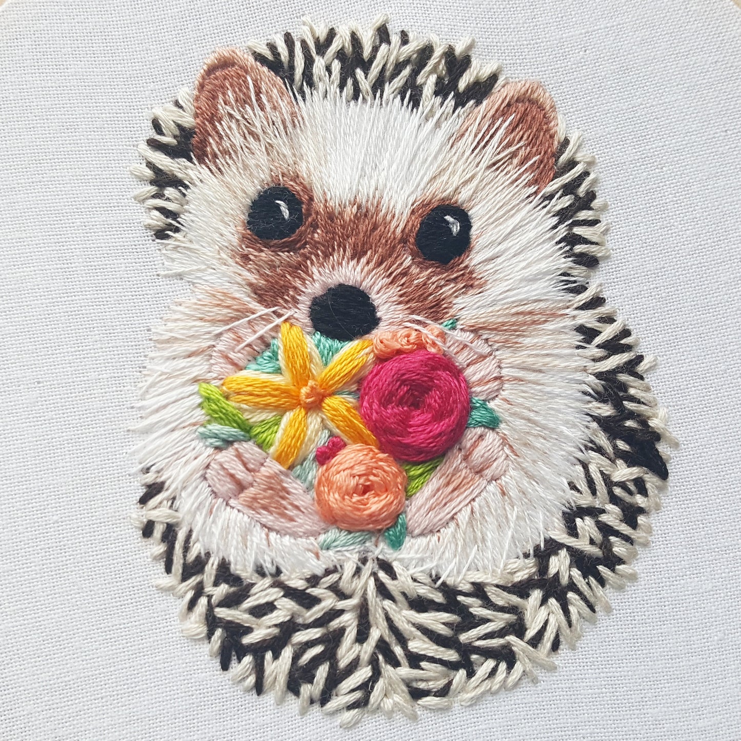 Hedgehog Embroidery Kit