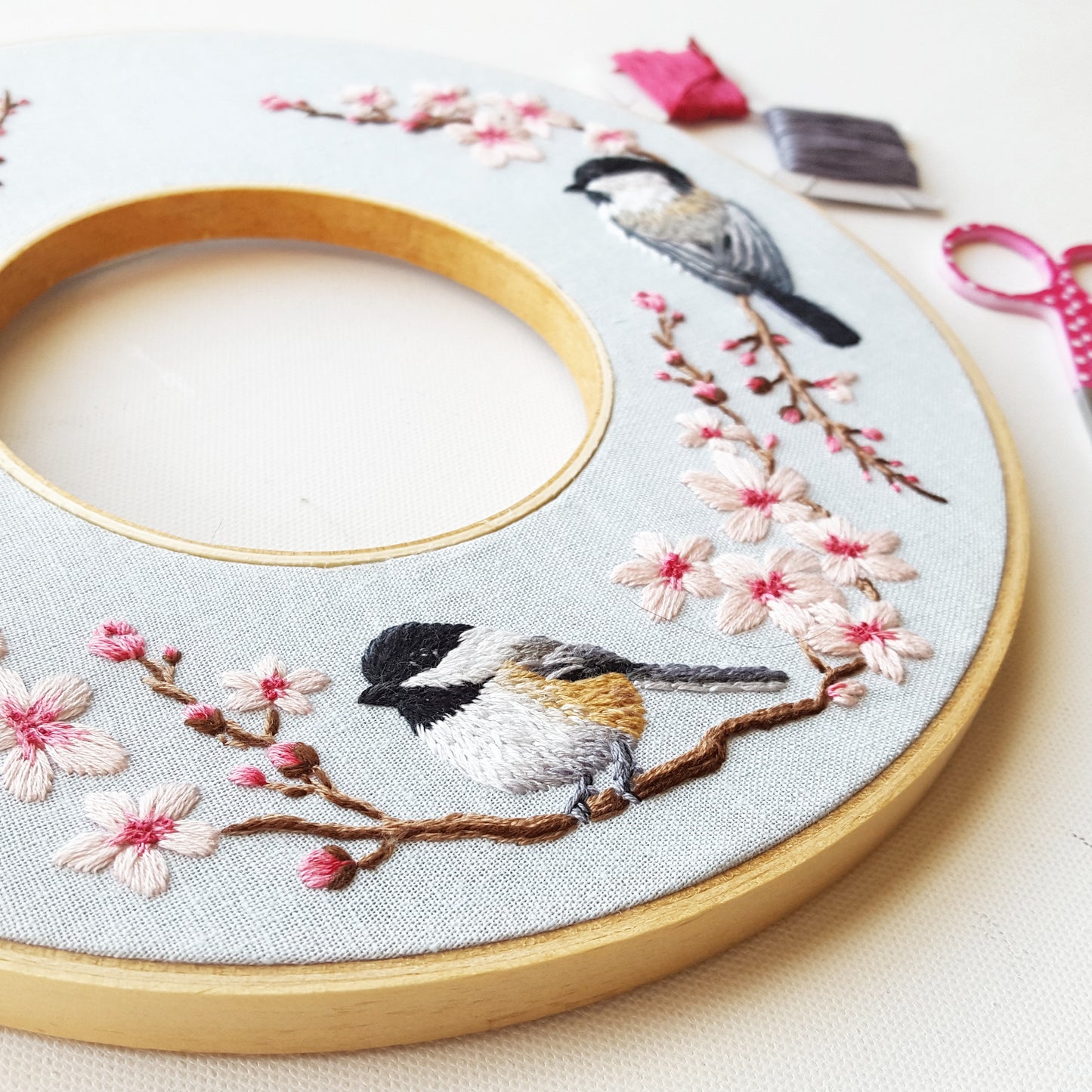 Spring Wreath Embroidery Kit