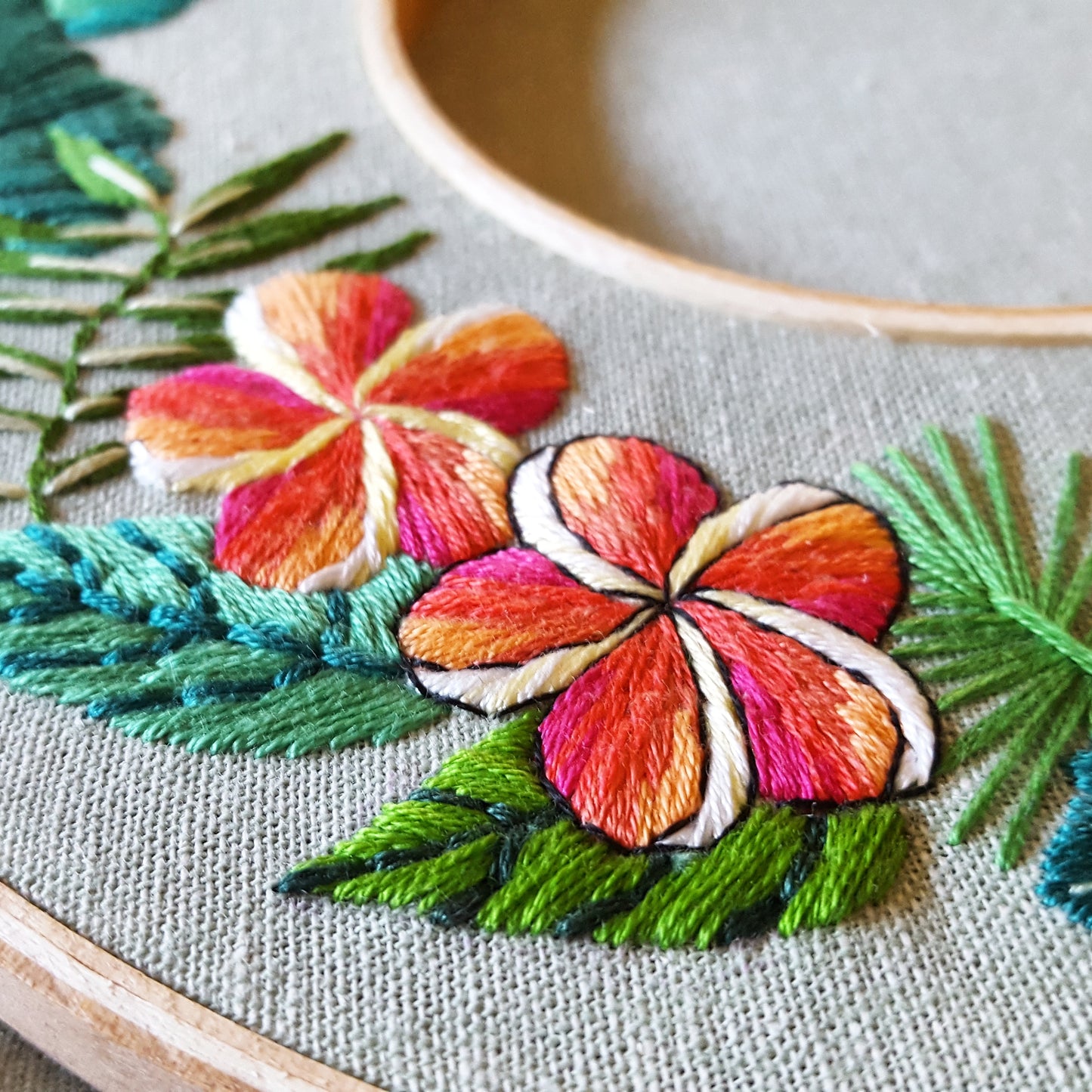 Tropical Paradise Embroidery Pattern (PDF)