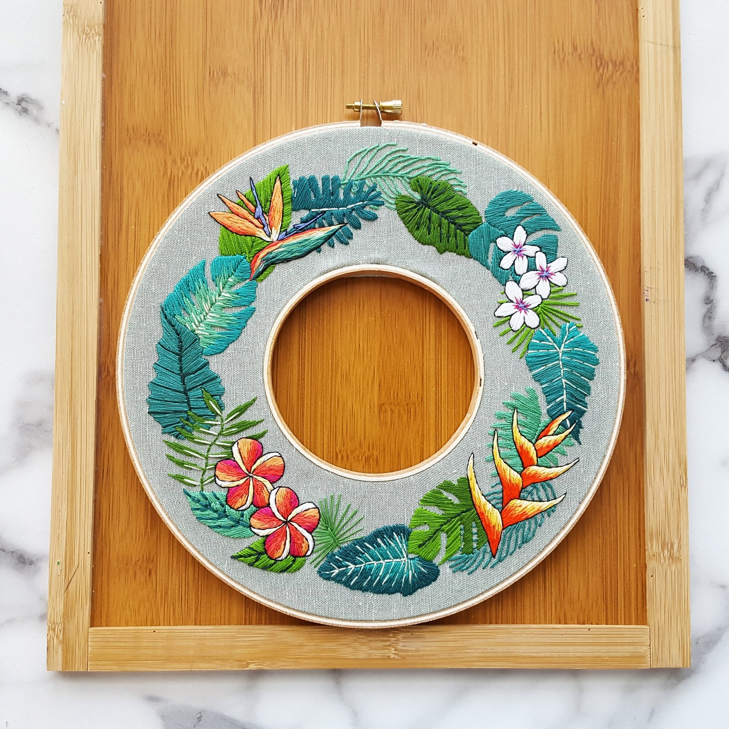 Tropical Paradise Embroidery Pattern (PDF)
