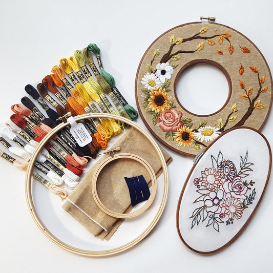 Autumn Wreath Embroidery Kit