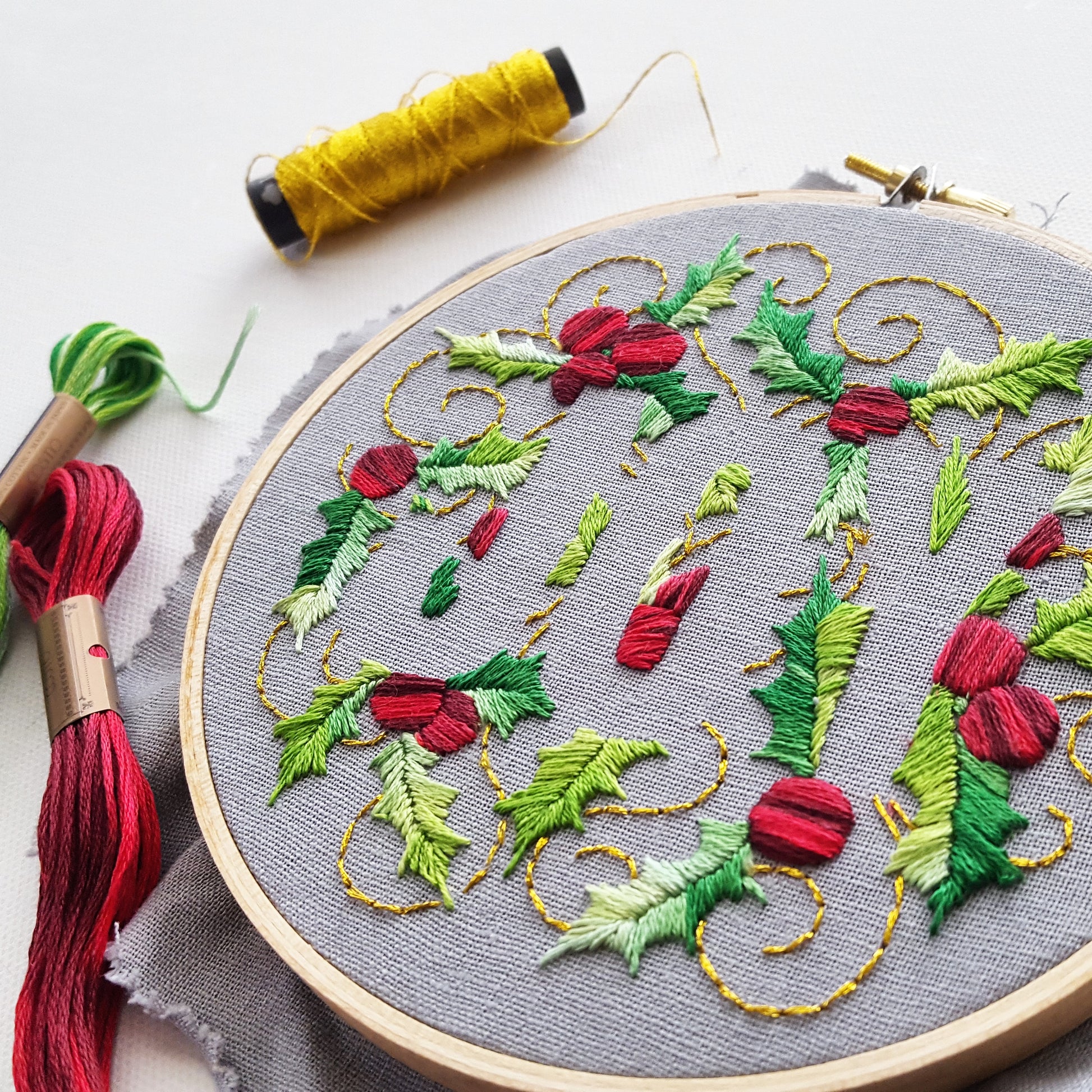Joy's hand embroidery