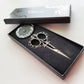 Silver and Black Embroidery Scissor Gift Set