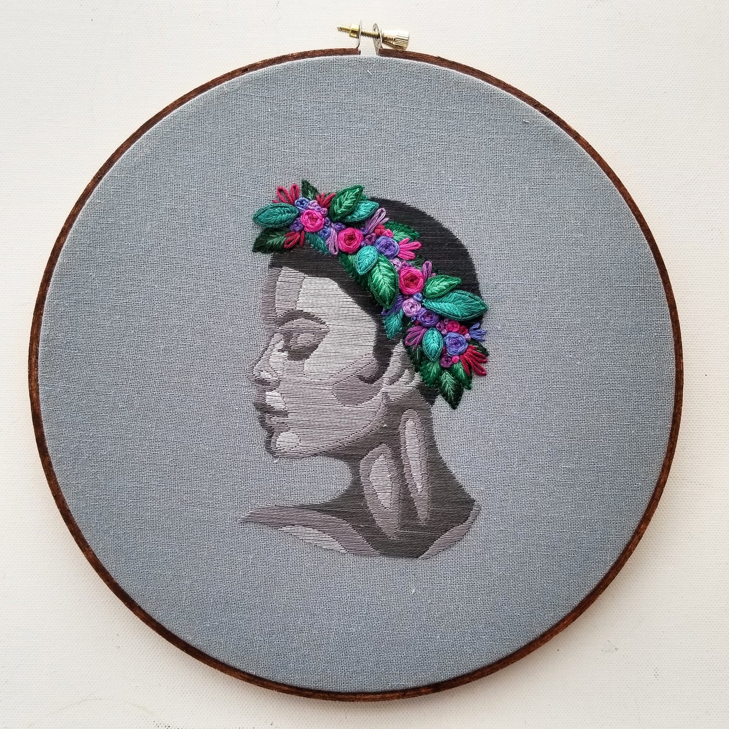 Modern Cameo Embroidery Pattern (PDF)