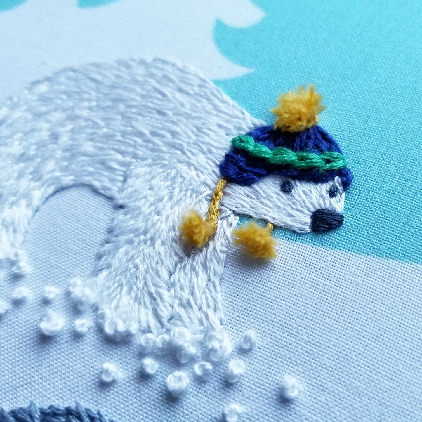 Polar Pals Hand Embroidery Pattern (PDF)