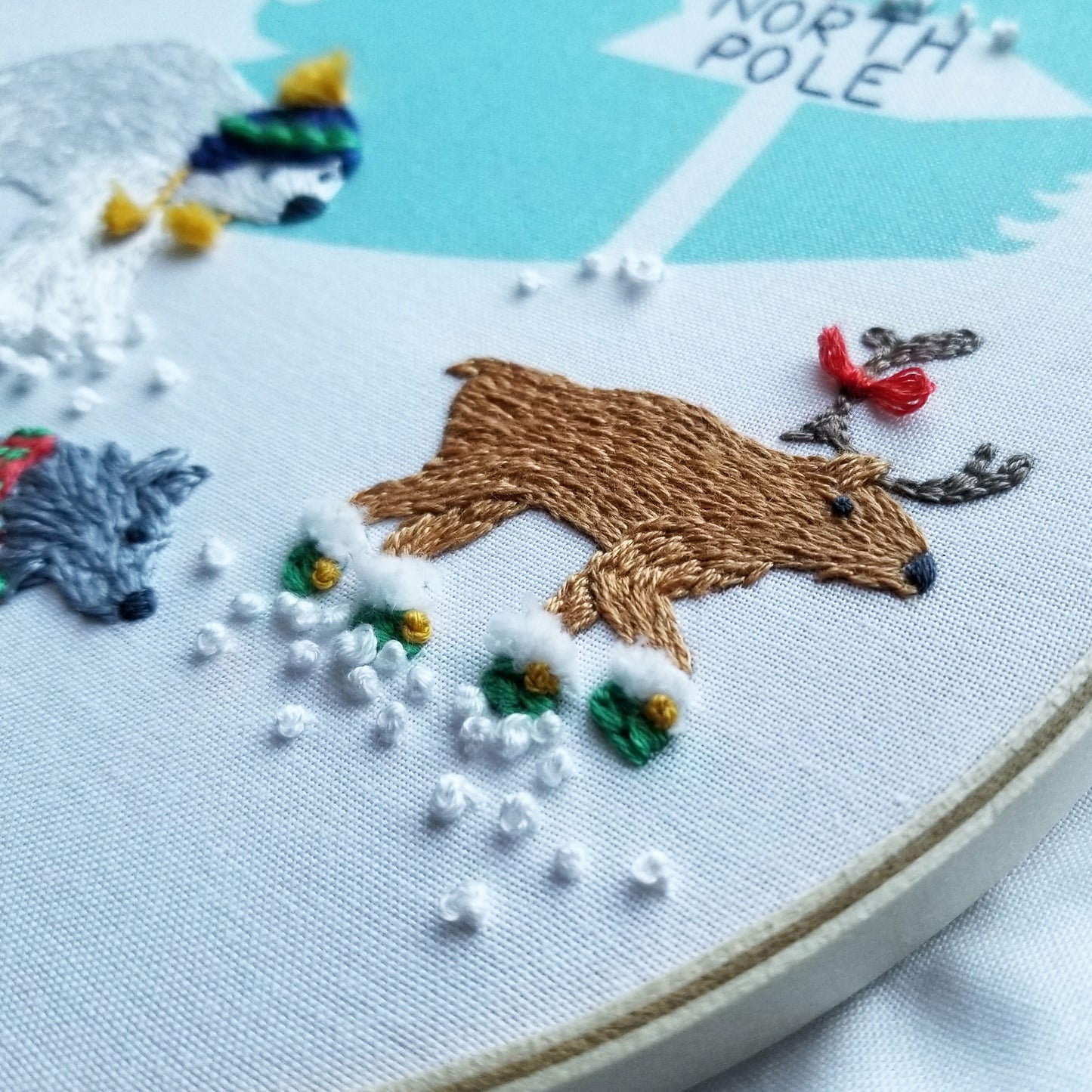Polar Pals Hand Embroidery Pattern (PDF)