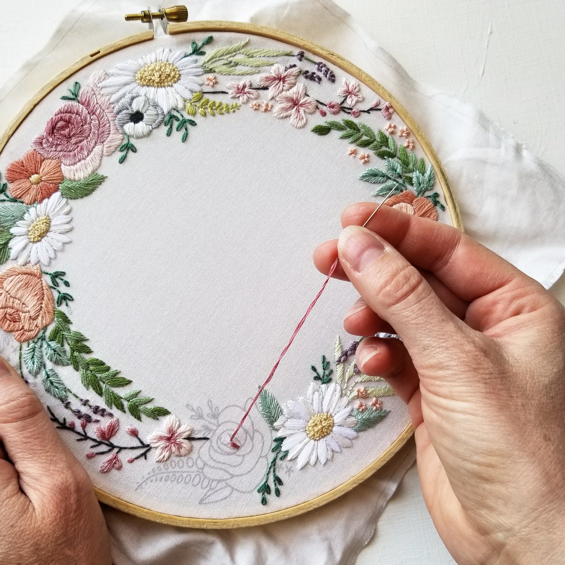 LOVE Hand Embroidery Pattern (PDF) – Jessica Long Embroidery