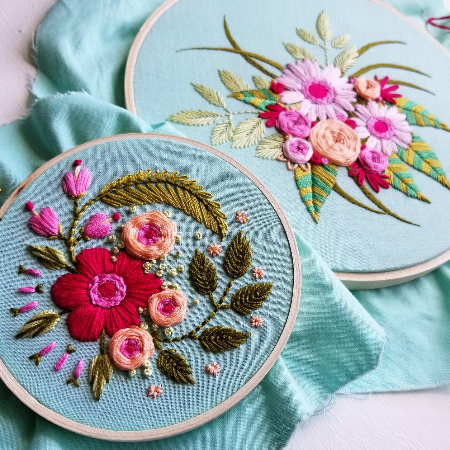 Fresh Blooms Embroidery Pattern (PDF)