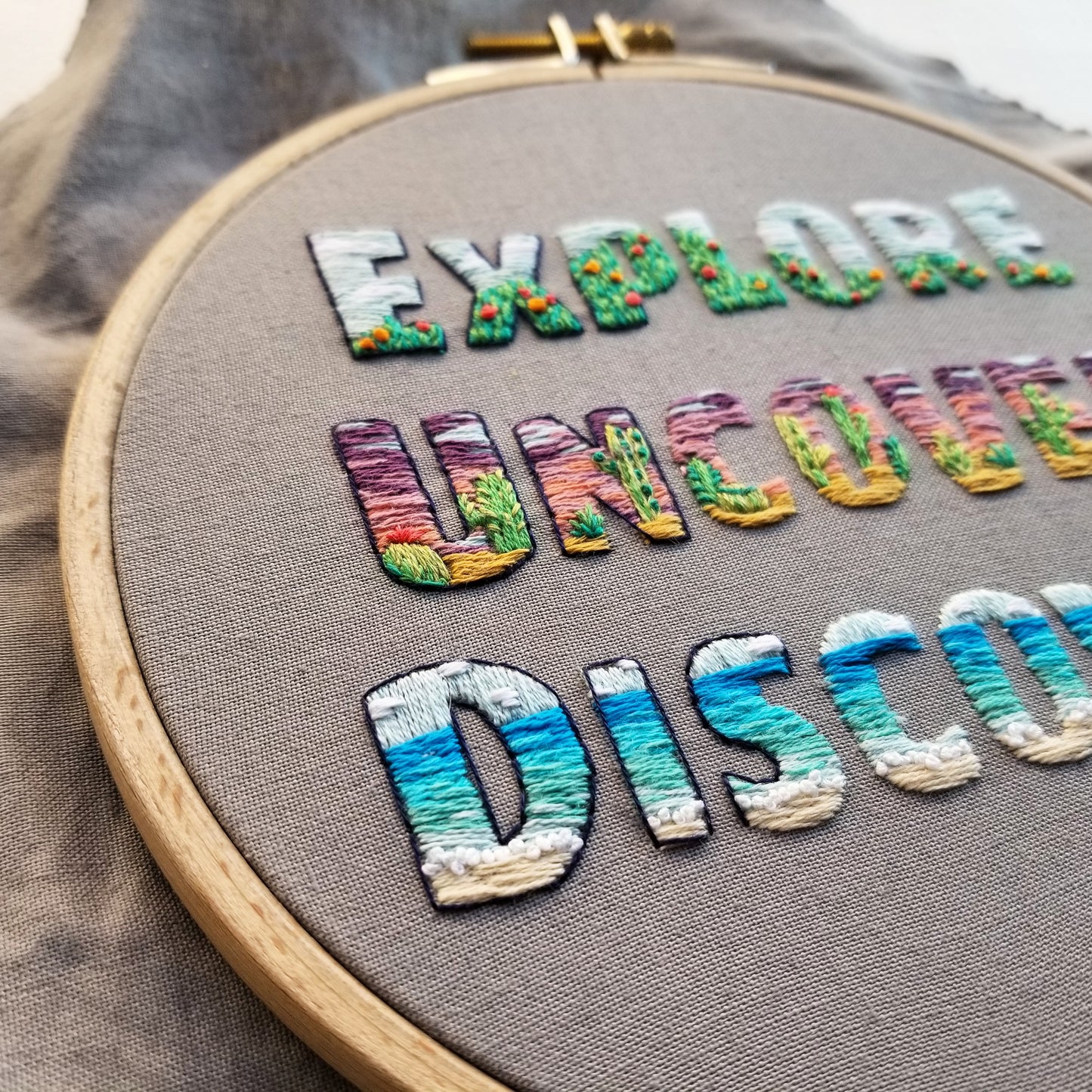 EXPLORE Embroidery Pattern (PDF)