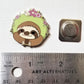 Happy Sloth Enamel Needle Minder