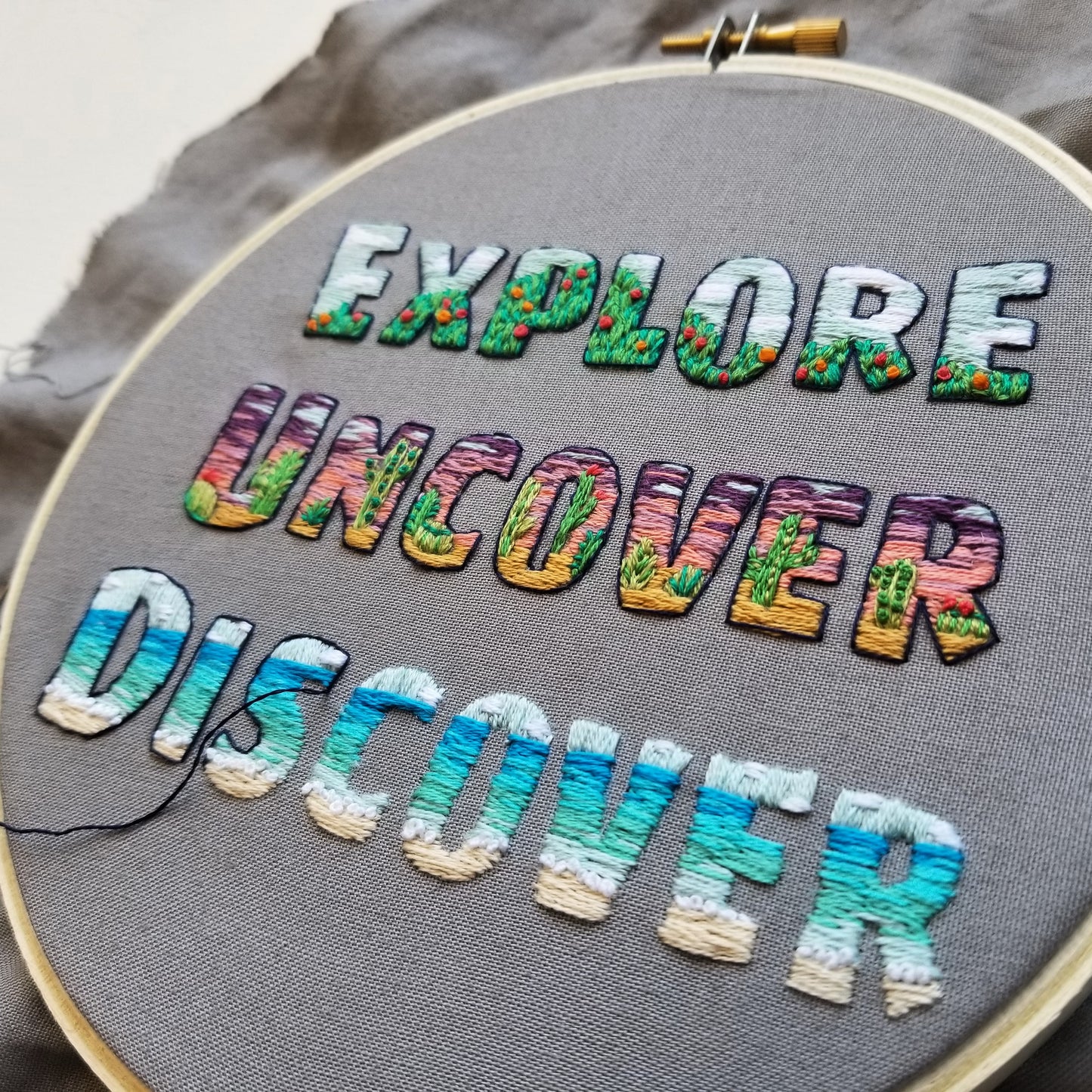 EXPLORE Embroidery Pattern (PDF)